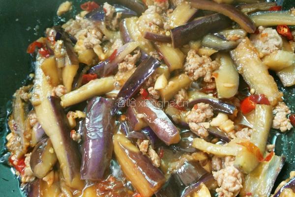 肉末茄子的做法图解10