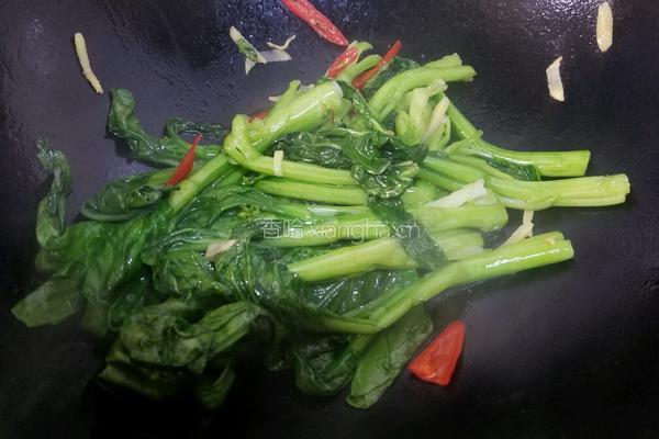 清炒菜心的做法图解9