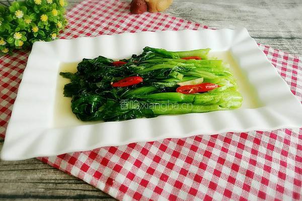 清炒菜心的做法图解11