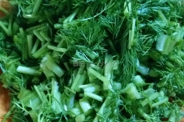 鸡蛋炒茴香的做法图解1