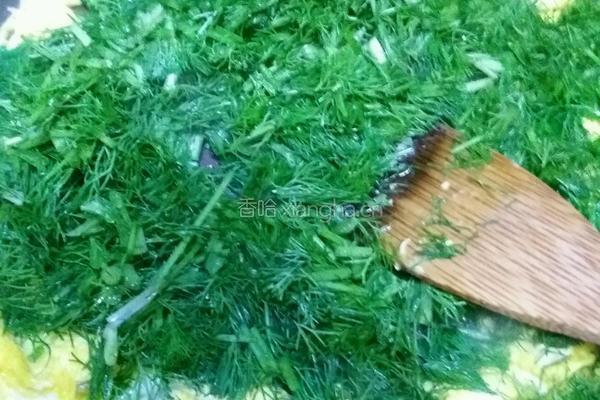 鸡蛋炒茴香的做法图解6