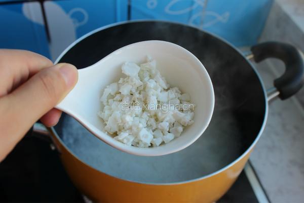 咸蛋菠菜粥的做法图解5
