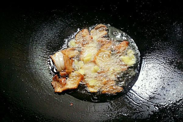 腊肉炒红菜苔的做法图解4