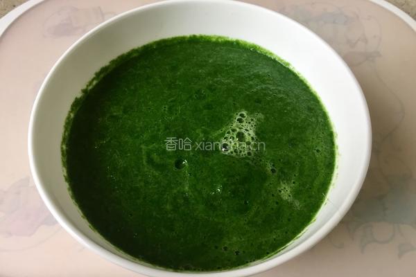 菠菜手擀面的做法图解2