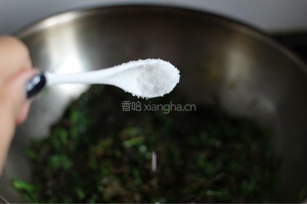 韭菜鸡蛋炒地皮菜的做法图解8