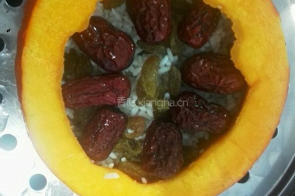 糯米红枣南瓜饭的做法图解1
