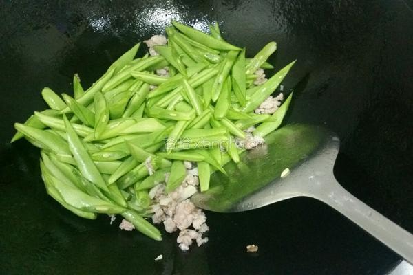 刀豆炒肉末的做法图解6