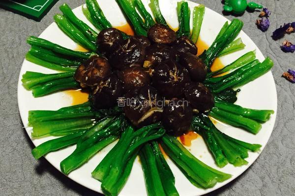香菇菜心的做法图解9