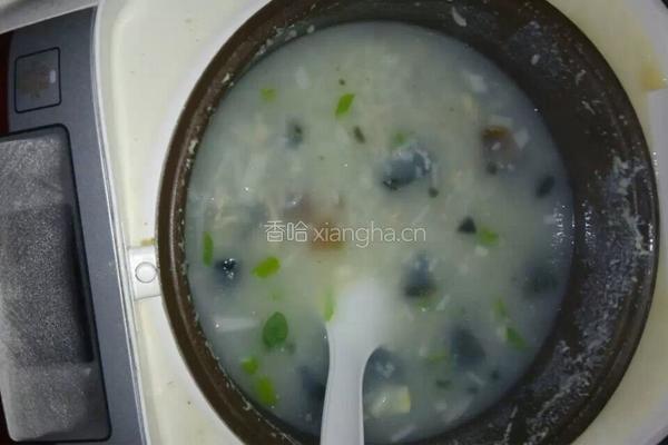 皮蛋瘦肉粥的做法图解5