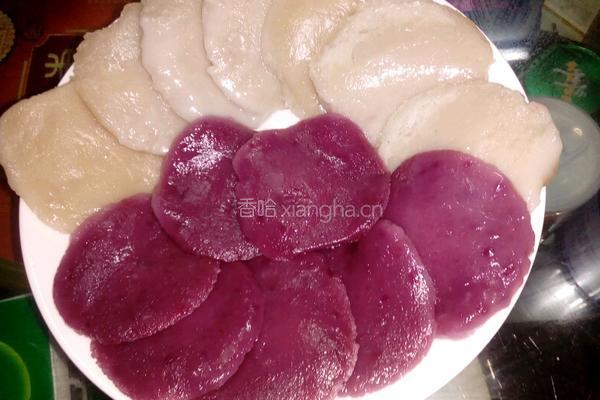紫薯饼芋头饼的做法图解1