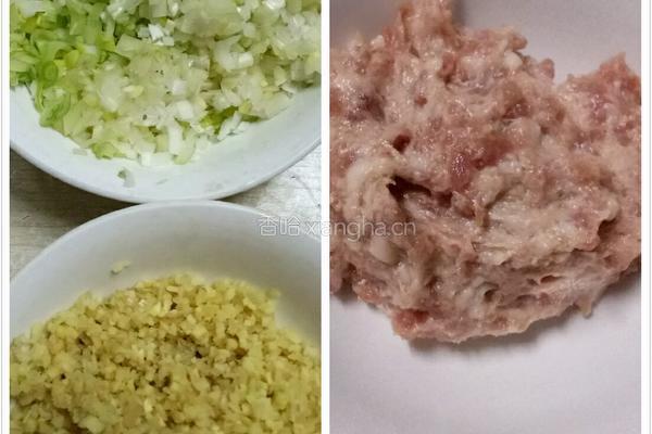 猪肉大头菜包子的做法图解1