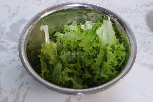 坚果青菜的做法图解1