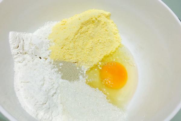 红枣核桃发糕的做法图解2