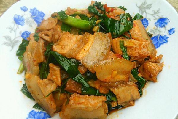 蒜苗回锅肉的做法图解14