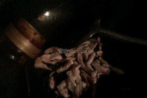 家庭版豆角炒肉的做法图解5