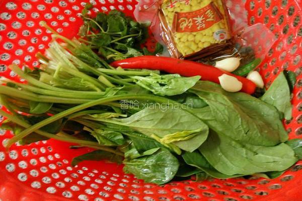 菠菜拌香干的做法图解1
