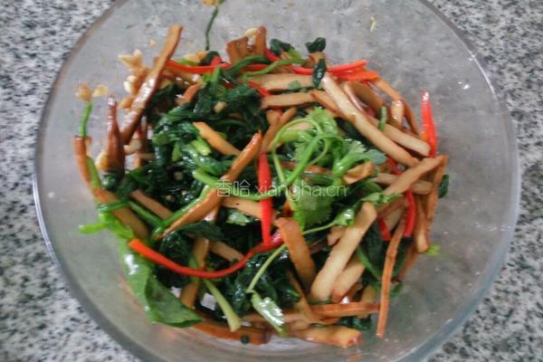 菠菜拌香干的做法图解8