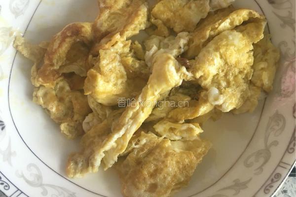 黄瓜蘑菇炒蛋的做法图解3