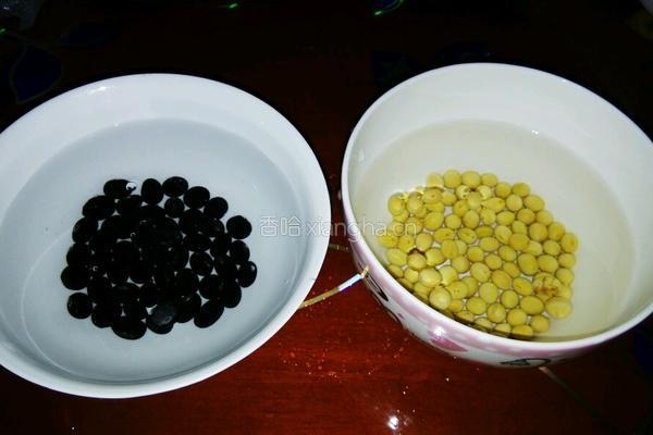 黑豆黄豆豆浆的做法图解2
