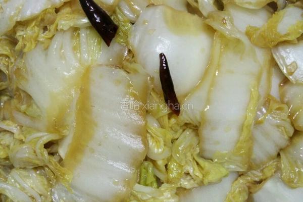醋溜白菜的做法图解4