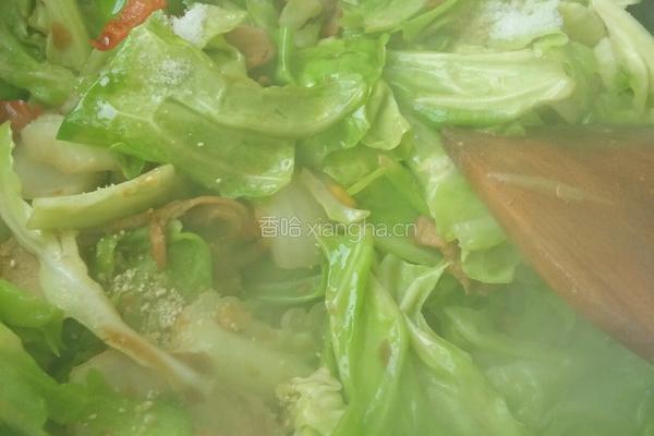 辣炒手撕包菜的做法图解8
