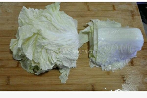 白菜卷肉的做法图解1