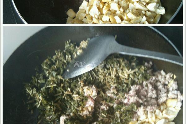 干萝卜菜馅包子的做法图解8