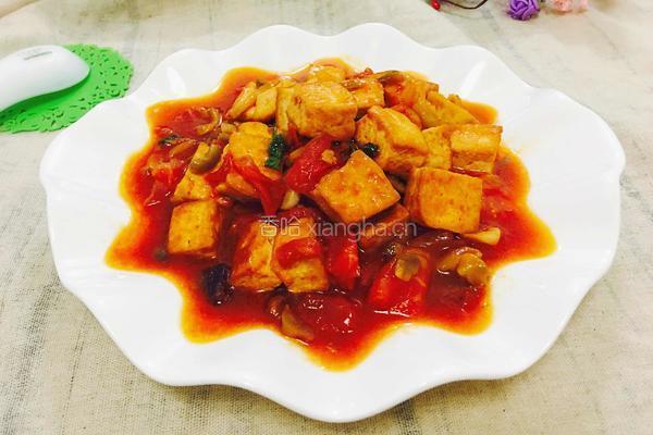 西红柿烧豆腐的做法图解14