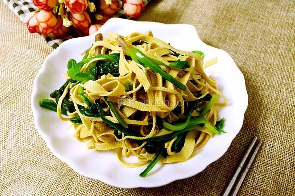 凉拌千张菠菜的做法图解7