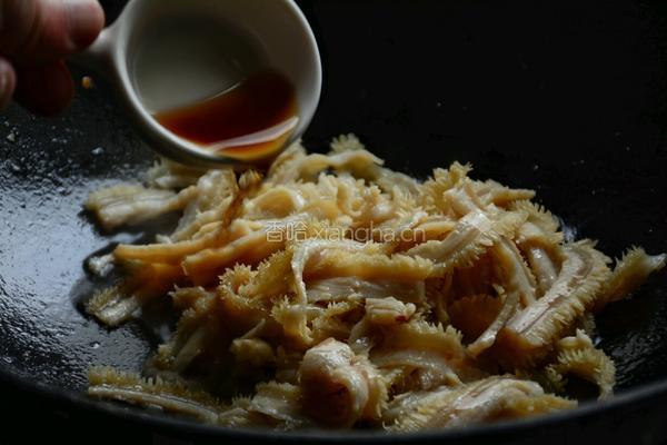 蒜苔炒牛肚的做法图解6