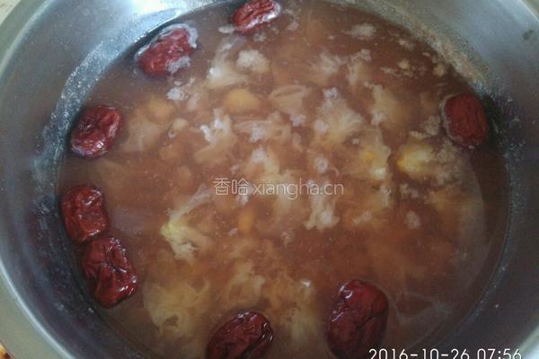 红莲木瓜美颜羹的做法图解4