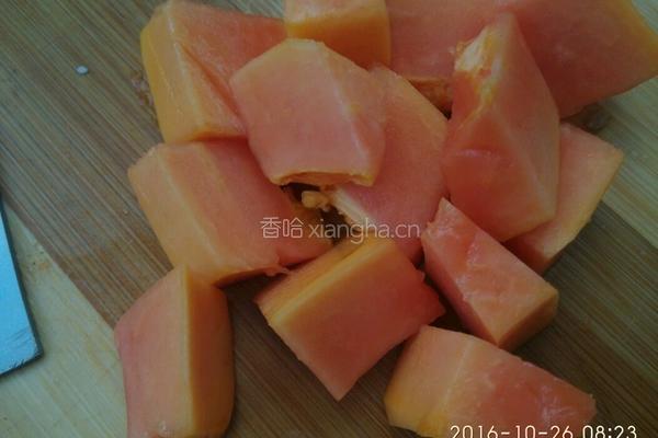 红莲木瓜美颜羹的做法图解6