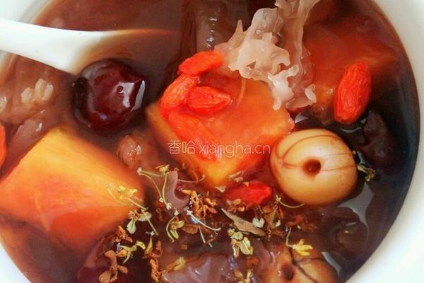 红莲木瓜美颜羹的做法图解9