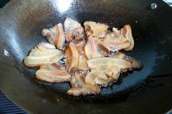 腊肉炒豆豉的做法图解5