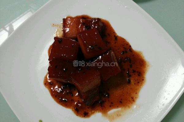 红曲米烧五花肉的做法图解4