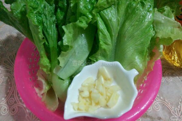 清炒生菜的做法图解3