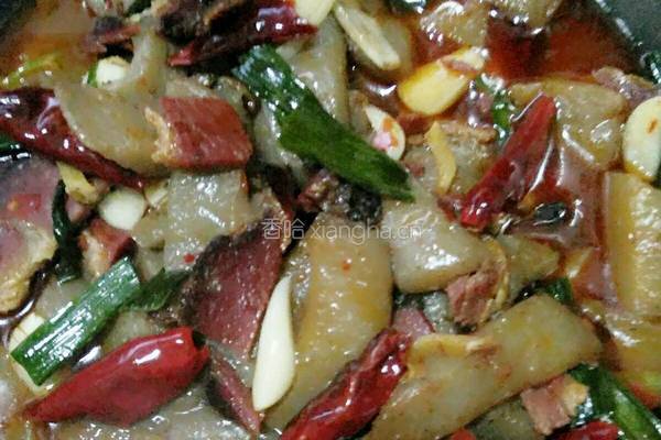 腊肉木鱼豆腐干锅的做法图解6