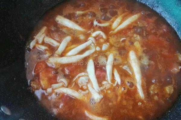 番茄白玉菇炖驴肉的做法图解7