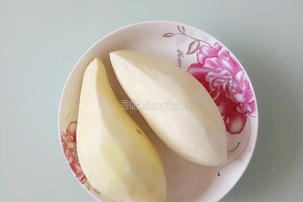 红薯黑米饼的做法图解1