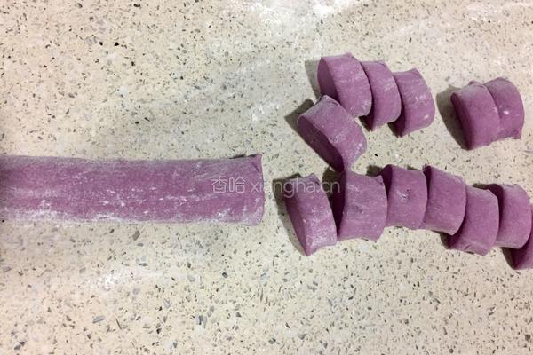 紫薯玫瑰花卷的做法图解4