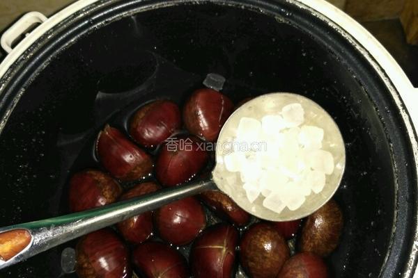 电饭煲冰糖炒板栗的做法图解3