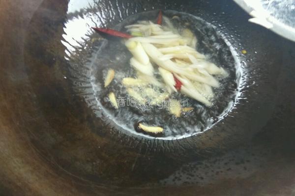 蒜台炒豆香干的做法图解2