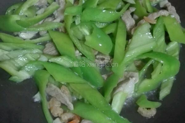 青椒肉丝炒豆腐的做法图解5