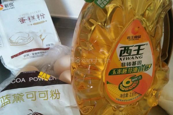 可可蛋糕卷的做法图解1