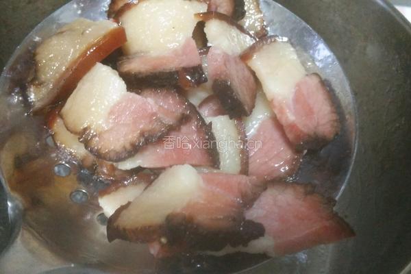 腊肉炒青椒的做法图解6