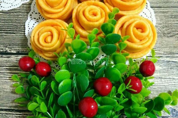 玫瑰花馒头(红心火龙果汁)的做法图解26