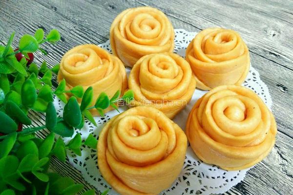 玫瑰花馒头(红心火龙果汁)的做法图解28