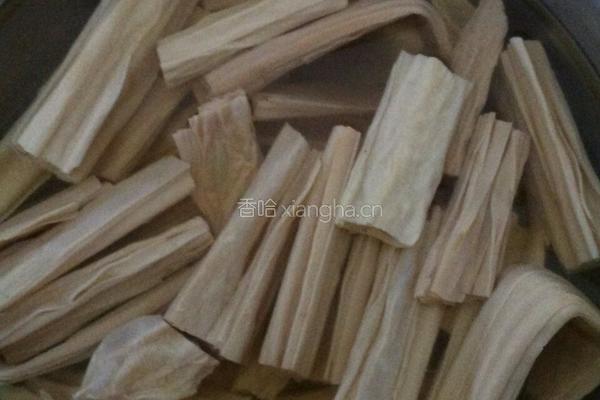 炒腐竹的做法图解1