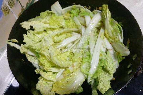 虾皮炒娃娃菜的做法图解5