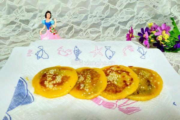 豆沙馅南瓜饼